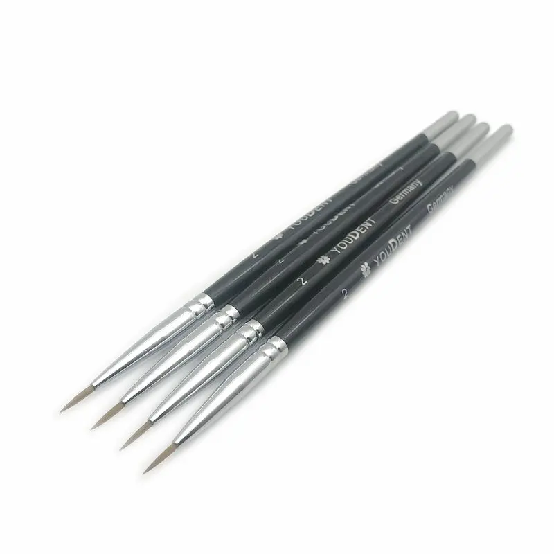 4pcs 2 4 шт. Стоматологическая фарфоровая щетка ручка стоматологический техник Инструменты Стоматологические лабораторные принадлежности - Цвет: 4pcs 2