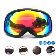 Близорукость лыжные очки двухслойные противотуманные лыжные очки Спорт на открытом воздухе UV400+ сноуборд лыжная маска для альпинизма