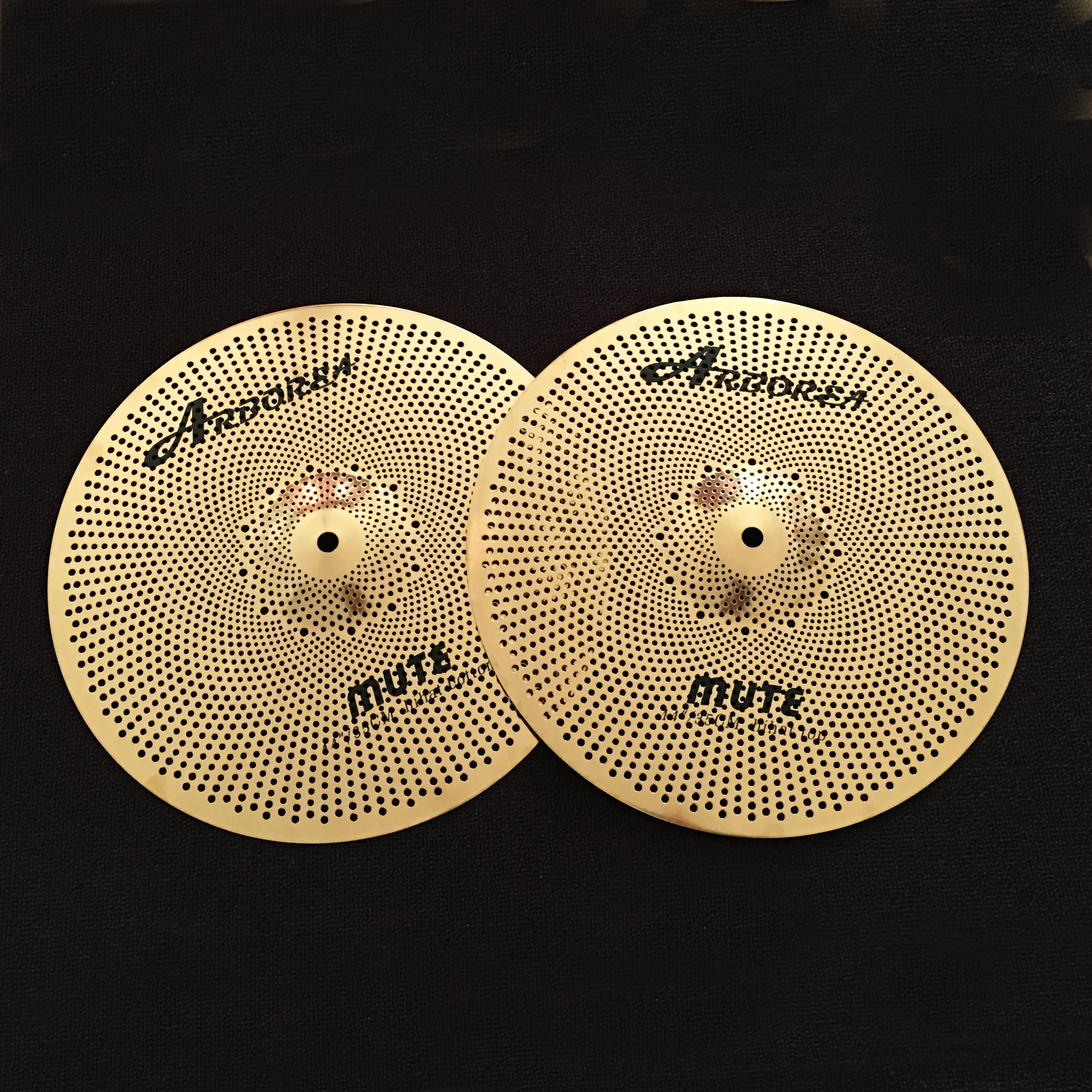 

Gold Mute cymbal set 16'' China+16"crash+10''splash