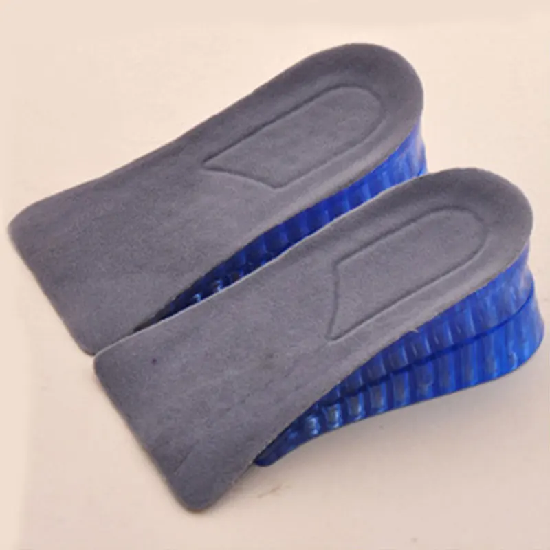 

Silicone Insoles Hard-Wearing Insoles The Feet Unisex Invisible Height Increase Double Layer Anti-Slippery Adjustable Heel Pads
