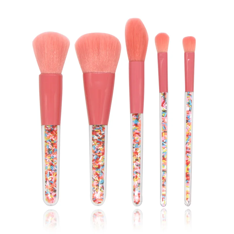 

5pcs Makeup Brushes Set For Foundation Powder Blush Eyeshadow Concealer Lip Eye Make Up Brush Cosmetics Beauty Tools