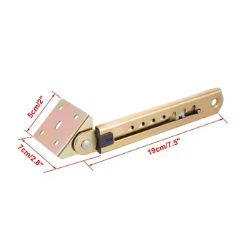 

New 1 Pair Angle Lifting Rod Desk 7 Gear Adjusting Hinge Angle Hinge with Bracket