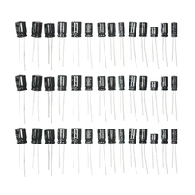 12 valeur 1uF-470uF Kit d'assortiment de condensateur électrolytique bricolage, 16V 25V 50V 1UF 2.2UF 3.3UF 4.7UF 10UF 22UF 33UF 47UF 100UF 220UF