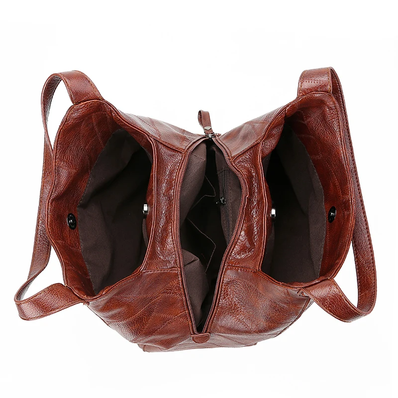 Goedkoop AMYGG Luxe Handtassen Vrouwen Tassen Designer Multifunctionele Vintage Vrouwen Schoudertassen Vrouwelijke Top handvat Tassen Mode Merk Handtas