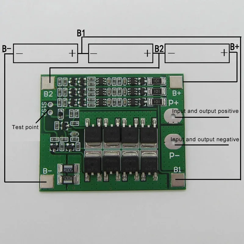 3 струнные батареи защитная доска PCB доска с балансом 12V Hi 888