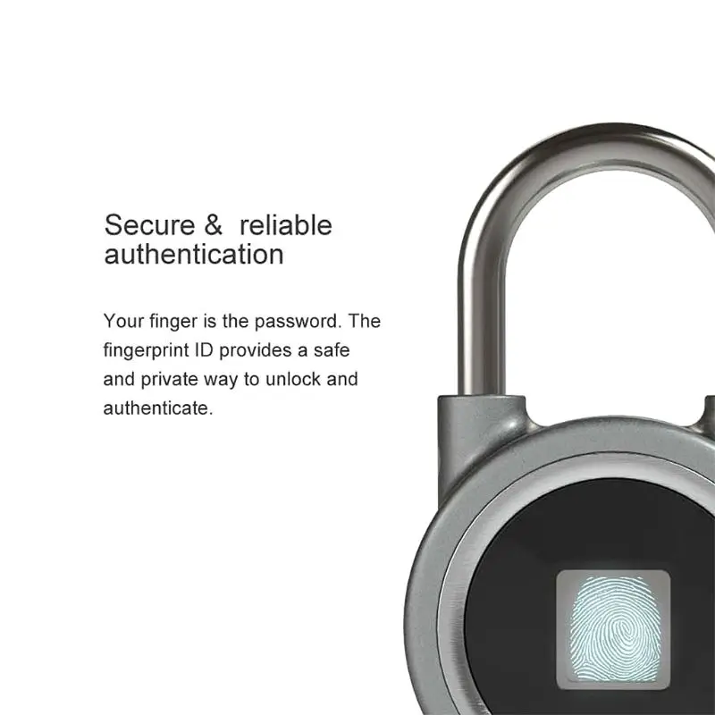 

Smart Fingerprint Padlock Anti-theft Keyless Electronic Locks Bluetooth Phone APP Door Lock Y1QB