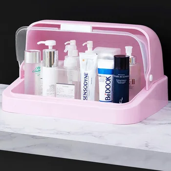 

Makeup Organizer Transparent Covered Desktop Skin Care Products Cosmetic Rack Makeup Storage Box Makeup Finisher Beauty Box