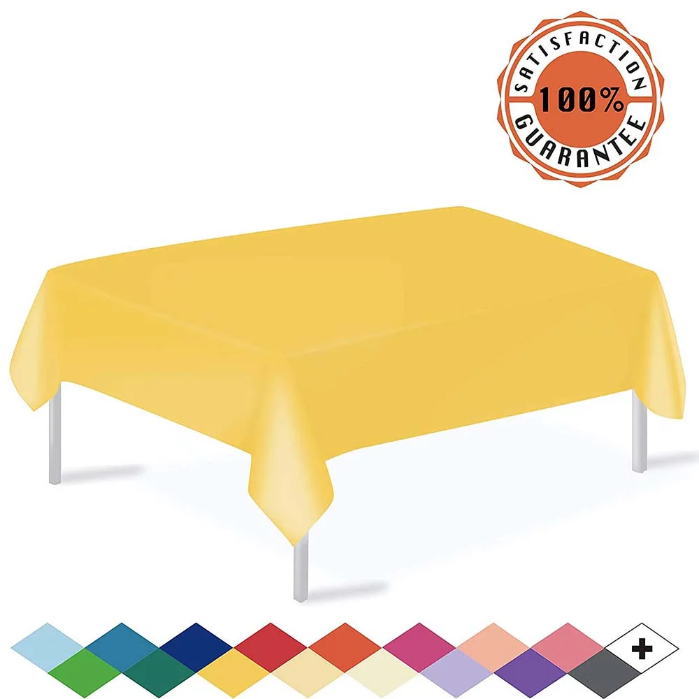 137x274cm Plastic Tablecloth Waterproof Birthday Tablecloth Cover for Party Wedding Catering Events Tableware 8 Colors