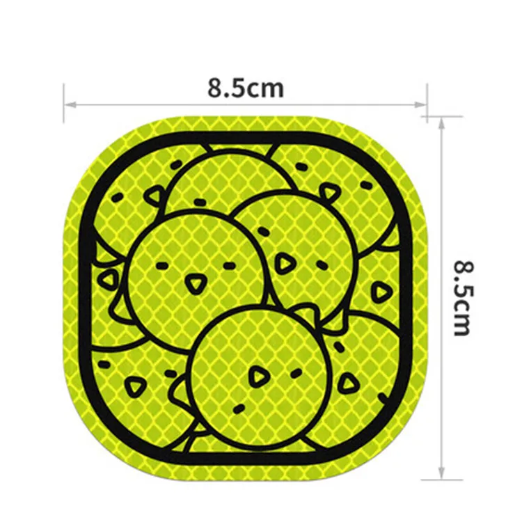 Светоотражающие наклейки для детей Предупреждение ющая лента для студенческого водителя, мультяшная курица, креативная наклейка на кузов автомобиля, изготовленная из 3M материалов