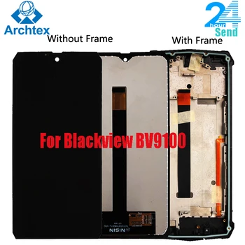 

For Original Blackview BV9100 LCD Display and Touch Screen Digitizer Assembly +Frame+Power cable 6.3'' FHD+ Android 9.0