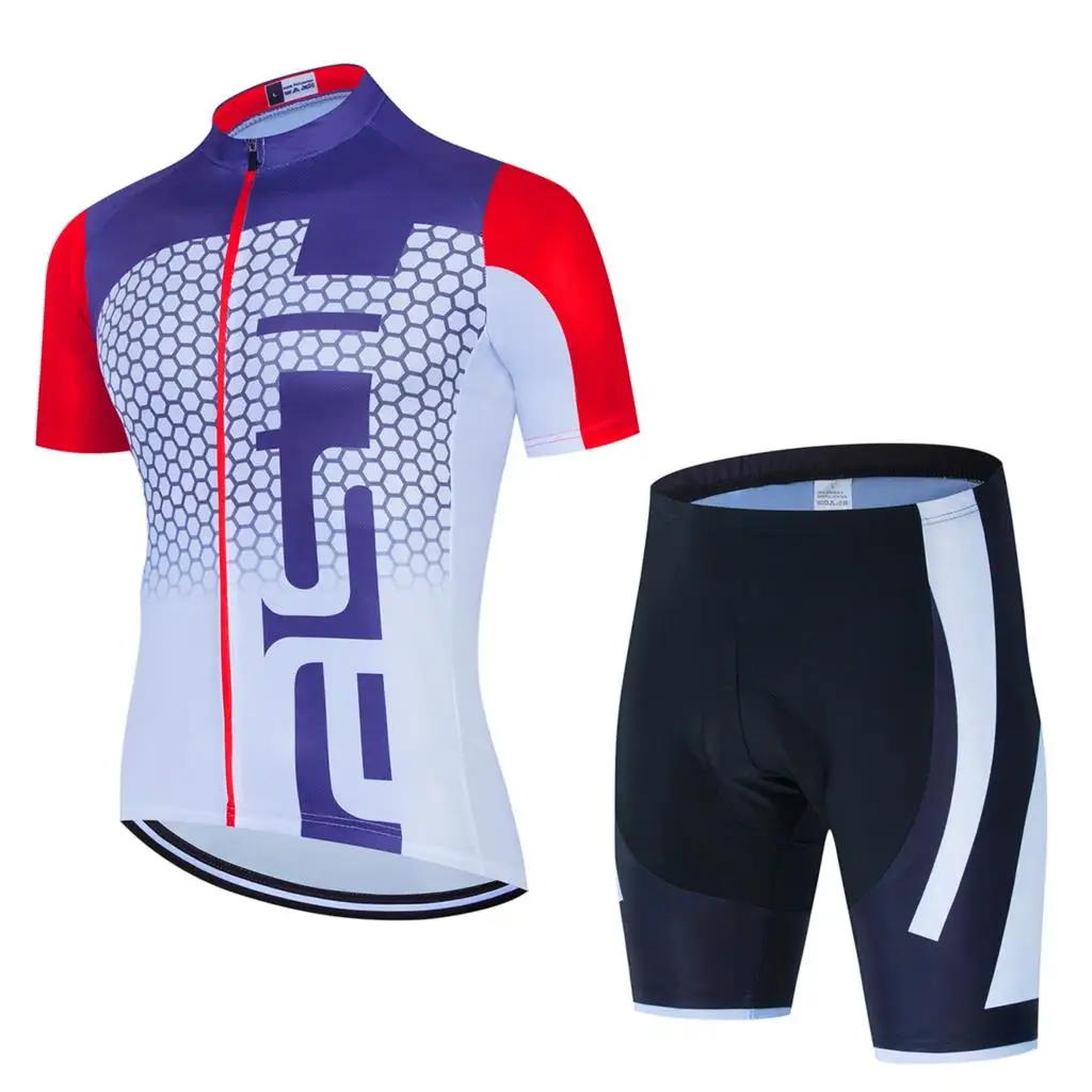 Bib Shorts Set S-5XL Australia Cycling Team Kit Men's Reflective Cycle Jersey 