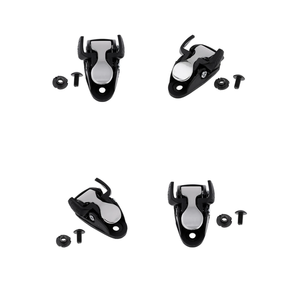 4Pcs Inline Skate Spider Clasp Replacement, Skating Shoes Buckle, Mounting Screw and Nut Are Included