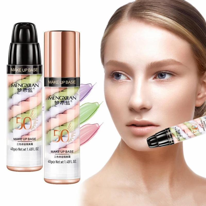 Hot Sale Face Base Primer Liquid Shrink Pore Facial Moisturizer Lasting Oil Control Matte Foundation Concealer Makeup TSLM1