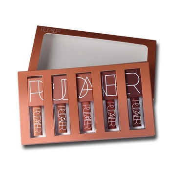 

Pudaier 5Pcs Matte Moisturizing Liquid Lipstick Permanent Waterproof Tint Makeup Q0KD
