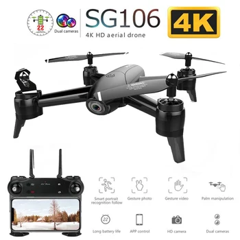 

SG106 HD Drones RC Quadcopter 1080P HD Camera WiFi FPV 4K Dual Camera Helicopter Aircraft Quadrocopter Aerial Video Toys For Kid
