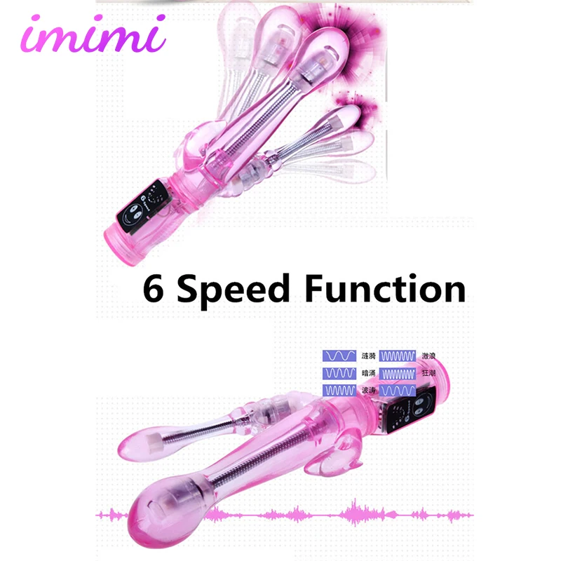 6 Speed Bendable Double Vibrators Penetration Anal Vaginal Clitoris Stimulator Realistic Dildo G-spot Massager Sex Toys Woman
