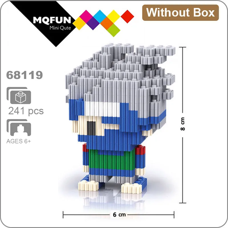 68119 Without Box LInkgo супер герой аниме одна деталь Наруто dragon ball Мини фигурки алмазные строительные блоки сборки модели образовательных игрушек - Цвет: 68119 Without Box