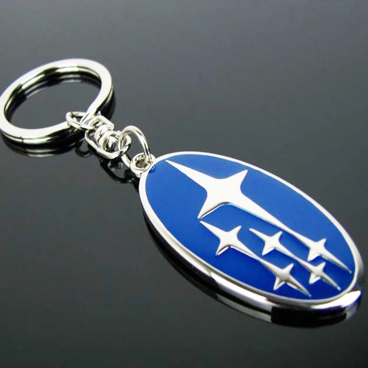Металлический автомобильный брелок креативный с логотипом subaru длинная цепочка 8