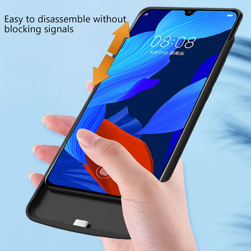 5000 мАч для huawei Nova 5 Pro Чехол для зарядного устройства резервного питания чехол для huawei Nova 5i Силиконовый противоударный чехол для зарядного устройства