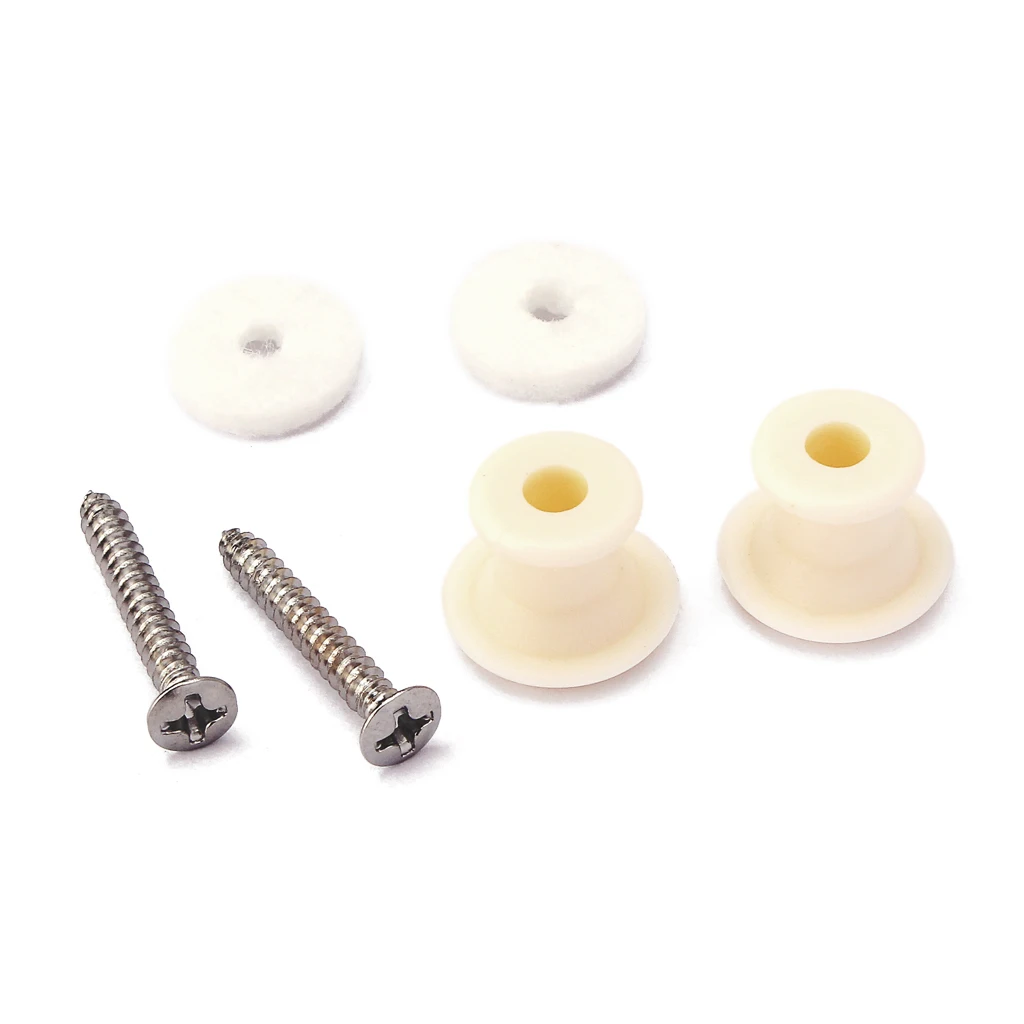 Pack Of 2 ABS  Strap Lock For Acoustic Electric Guitar Musical Instrument Parts