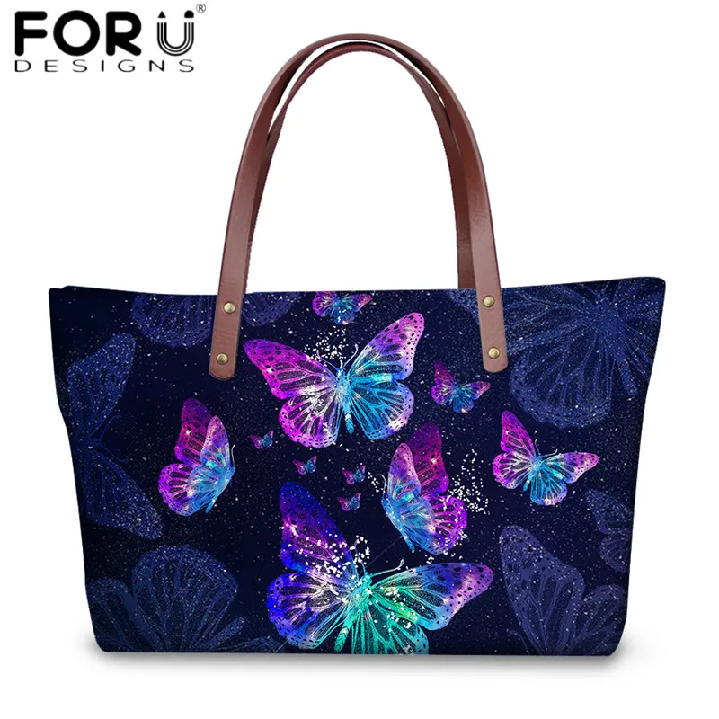 FORUDESIGNS женские Наплечные сумки с рисунком бабочки Высококачественная