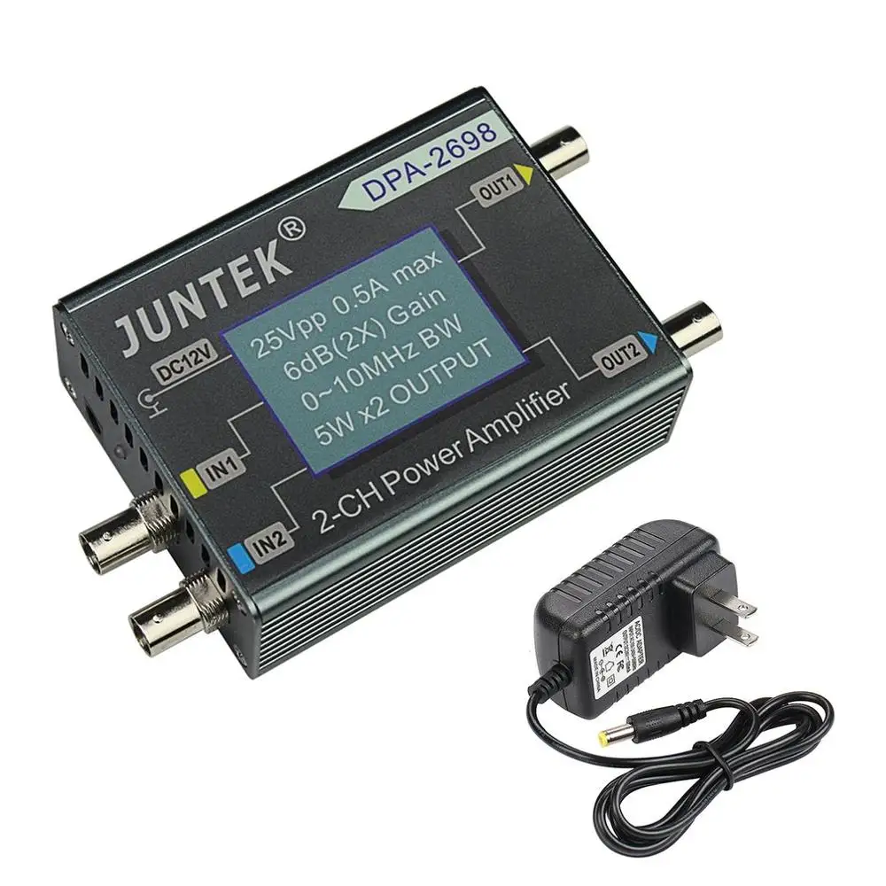 

DPA-2698 High Power Dual Channel DDS Function Signal Generator Power Amplifier DC Power Amplifier 0-10MHz EU/US Plug