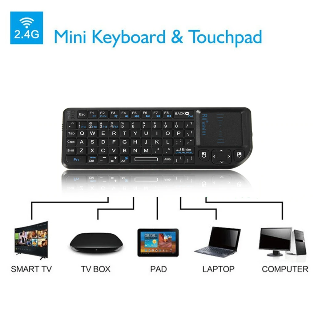 Мини X1 беспроводная клавиатура 2 4G Air Fly мышь ручной тачпад игровая для smart TV Android tv