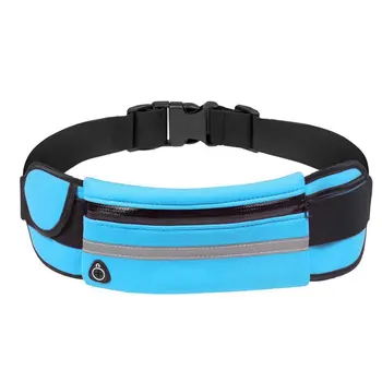 

Sports Storage Waterproof Waist Bag Sticker Pocket Bag Music Hole Design Body Summer Slimming Good Companion
