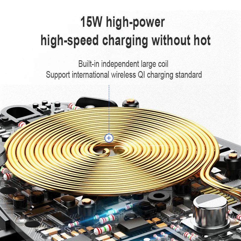 15W QI wireless car charger intelligent induction fast charger for iphone 12pro max 12 12pro new version car phone holder CE CC