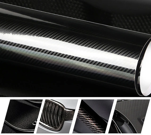 Vente en gros 5D fibre de carbone autocollant emballage voiture film vinyle  - Chine Autocollants voiture, 5D autocollant fibre de carbone