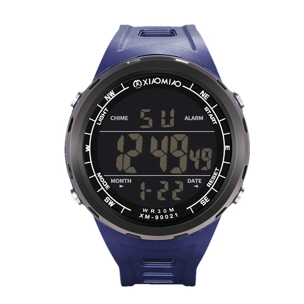 

watch men Fashion wrist watch High-End Multi-Function 30M Sports Waterproof Electronic Watch zegarek meski Clock Dropship #2150