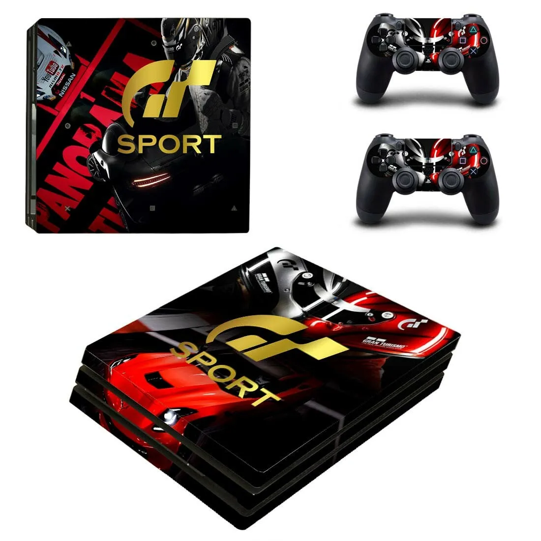 PS4 Pro GT Sport sticker s PS 4 Play station 4 Pro виниловые наклейки для playstation 4 Pro консоли и контроллера