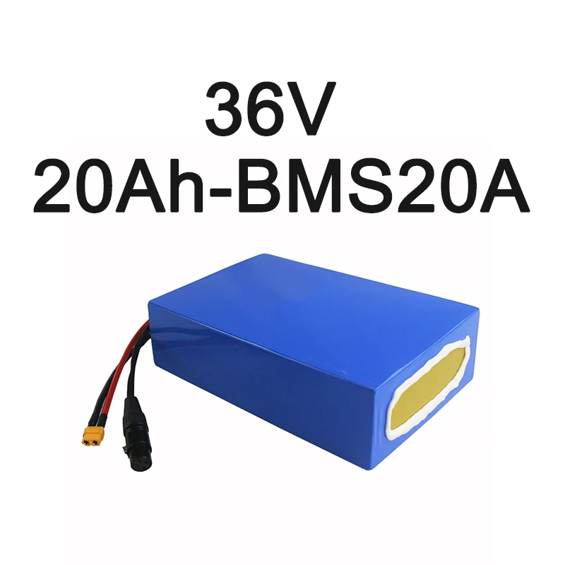 20Ah BMS-20A Батарея для электровелосипеда, литиевая батарея для электровелосипеда, 36 В, батарея для электровелосипеда, батарея для электровелосипеда, мощные батареи из ПВХ, Anderson или Cannon head с зарядным устройством - Цвет: 20Ah BMS-20A