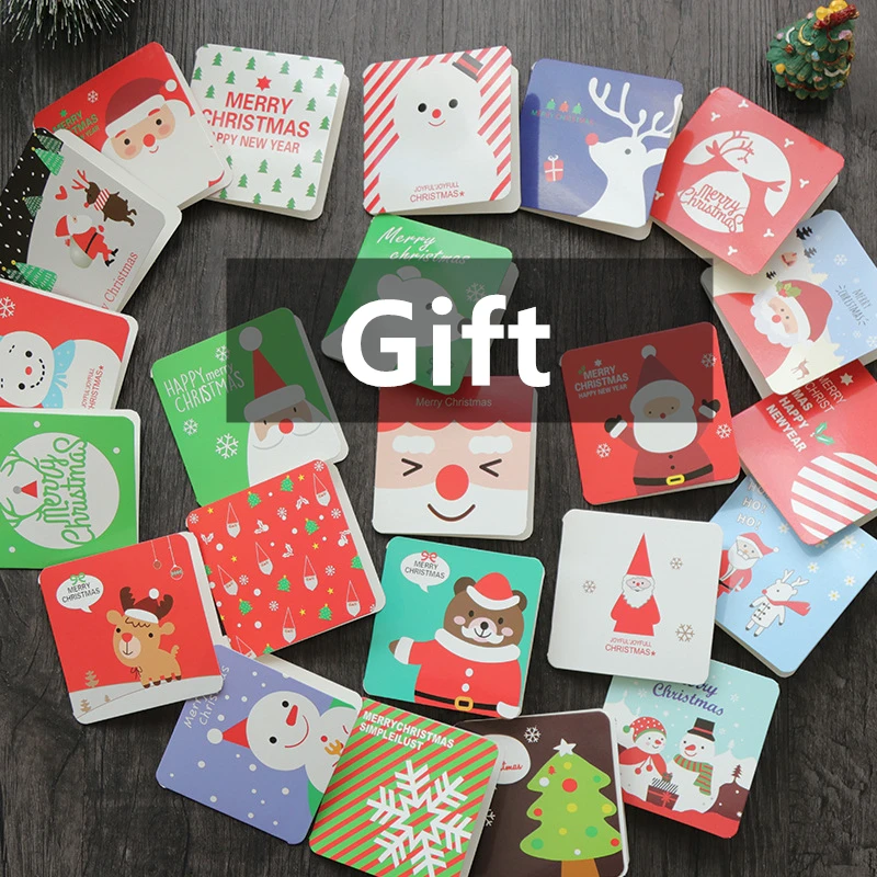 LBSISI Life 1pc Christmas Candy Cookie Box Christmas Gift Box Paper Box Chocolate Gift Bag Container Supplies With Wish Card