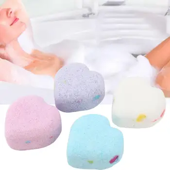 

4pcs Heart Shape Bathroom Aromatherapy Body Cleaner Nourishing Moisturizing Bath Ball
