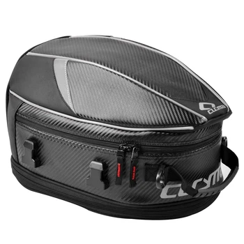 

Waterproof Travel Rider Anti-slip Luggage Scooter Zipper Sport PU Motorcycle Tail Bag Strap Pack Rear Back Seat
