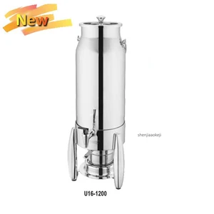 5L Commercial drink container  stainless steel keep cold/warm drinking kettle  multi-function milk/juice container 1PC