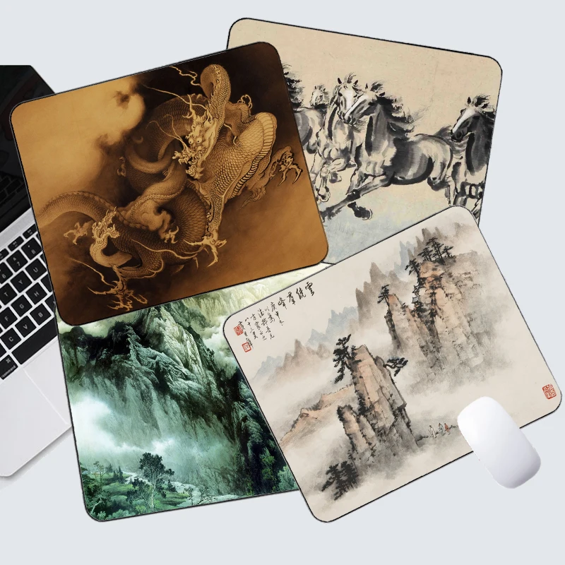 Chinese Style Mouse Pad Gaming Carpet Desk Mats Mat Office Laptop Anti Slip Deskpad | Компьютеры и офис