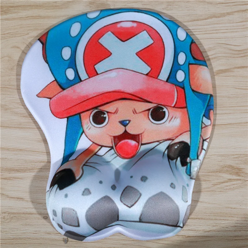 

FFFAS 3D Breast Sexy Mouse Pad Silicone Wrist Rest Cartoon Anime Tony Tony Chopper Mousepad Mouse hand muismat tapis de souris