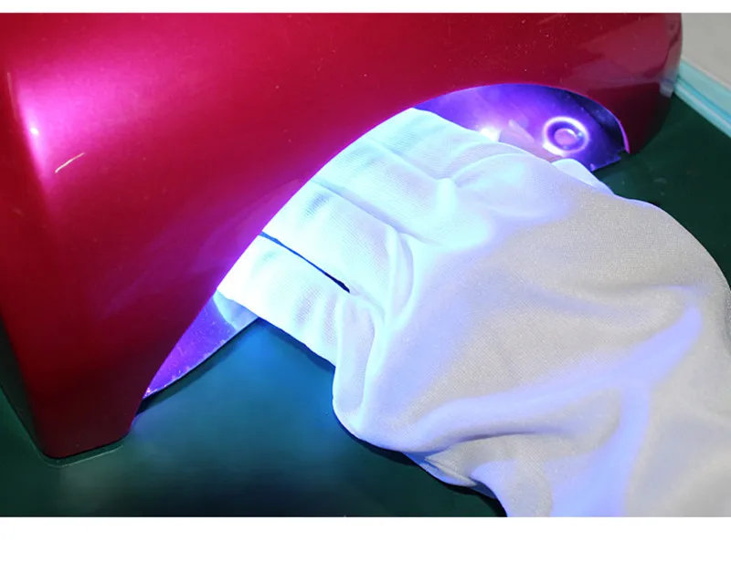 Горячая 1 пара УФ светодиодный светильник лампа для сушки ногтей радиационная защита инструмент для дизайна ногтей УФ-защита перчатка дизайн ногтей гель анти УФ перчатка