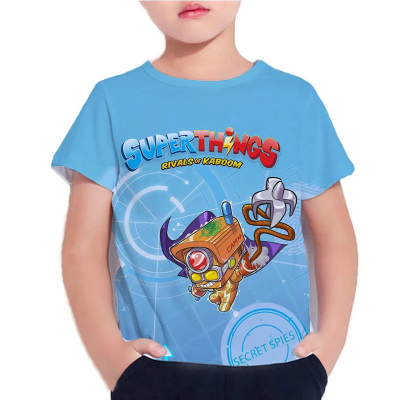 

3D Superzings Series 8 T-shirts Toddler Baby Tee Tops Summer Children Cartoon Short Sleeve Tshirt Super Zings T shirts for Kids