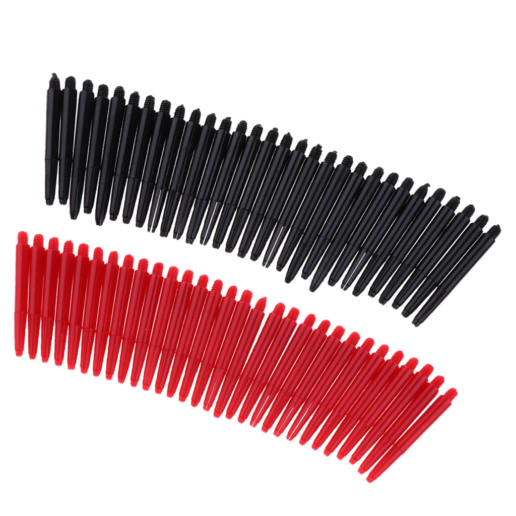Pack Of 60 Durable Nylon 2BA Thread Shafts  Stems M 43mm - Red & Black