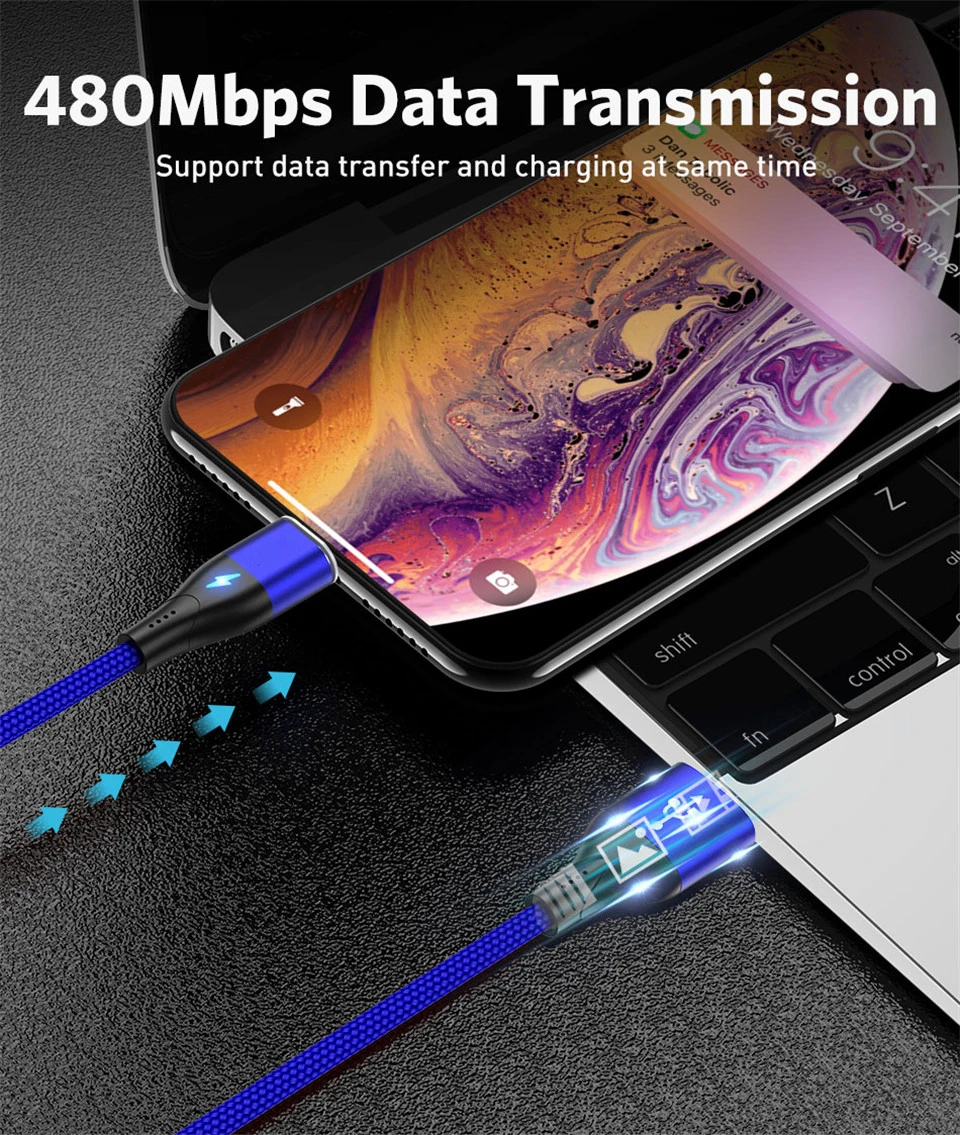 Магнитный кабель type C Micro USB C провод для быстрой зарядки для samsung huawei Xiaomi Магнитный шнур Microusb USB-C 2 в 1 Зарядка Кабо