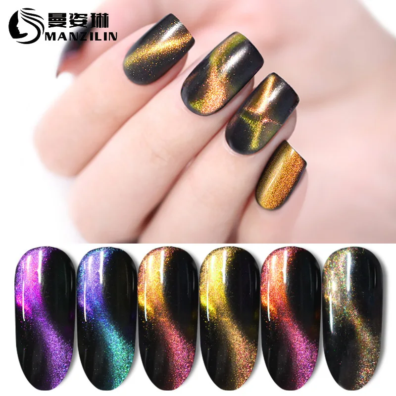 

optical chameleon nail glue star cat's eye gel 5 d cat's eye phototherapy plastic double color color plastic 6 color