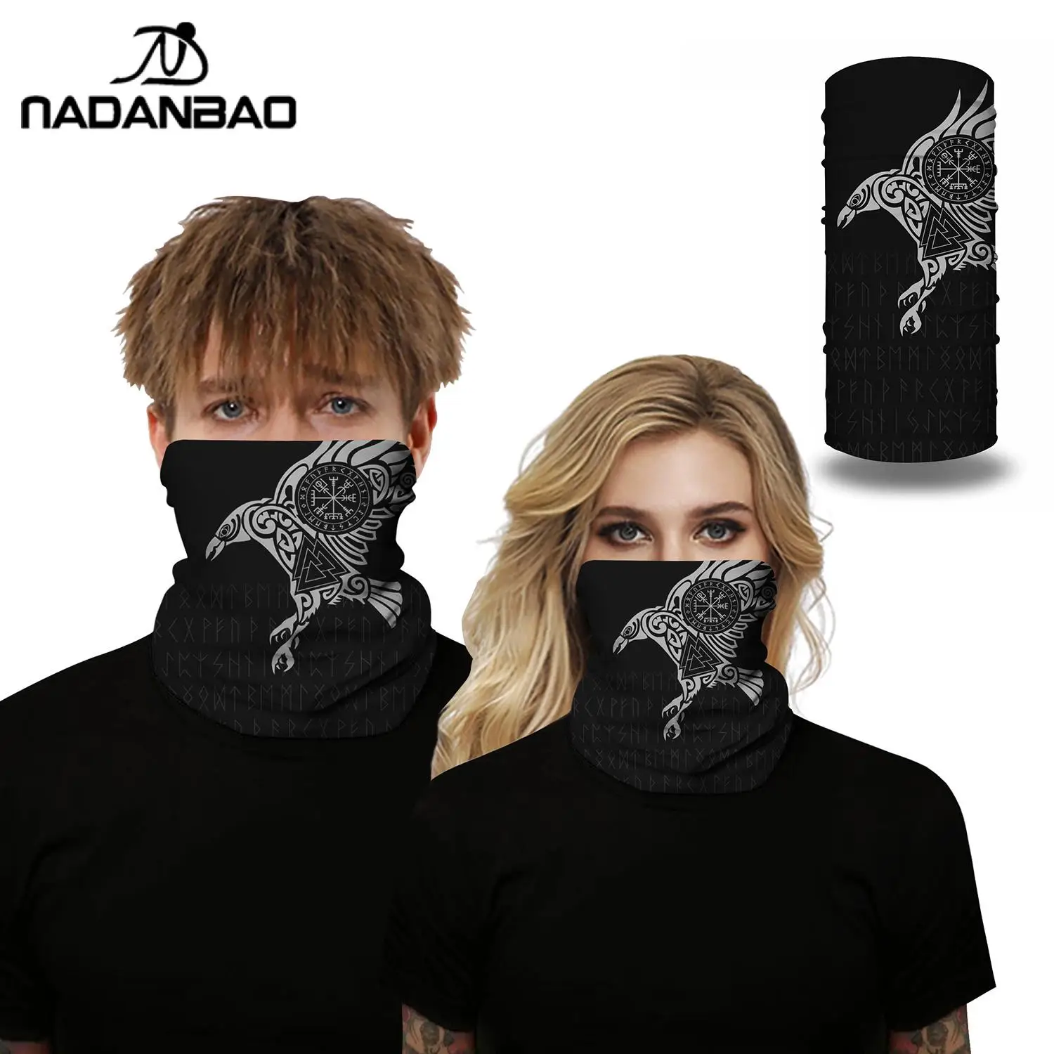 Модный шарф Nadanbao с принтом для защиты шеи маска лица взрослых велоспорта