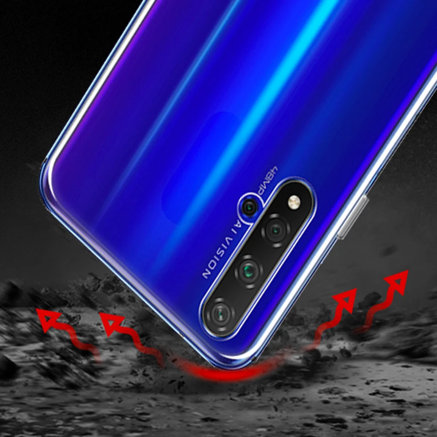 Мягкий прозрачный чехол из ТПУ для huawei P30 Pro Lite силиконовый чехол для huawei Honor 20 9X P20 Nova 5 Pro View 20 прозрачный чехол