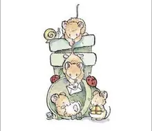 10x8 petite souris tampon en Silicone Transparent Transparent/joint pour scrapbooking ely/album photo fabrication de cartes décoratives(China)