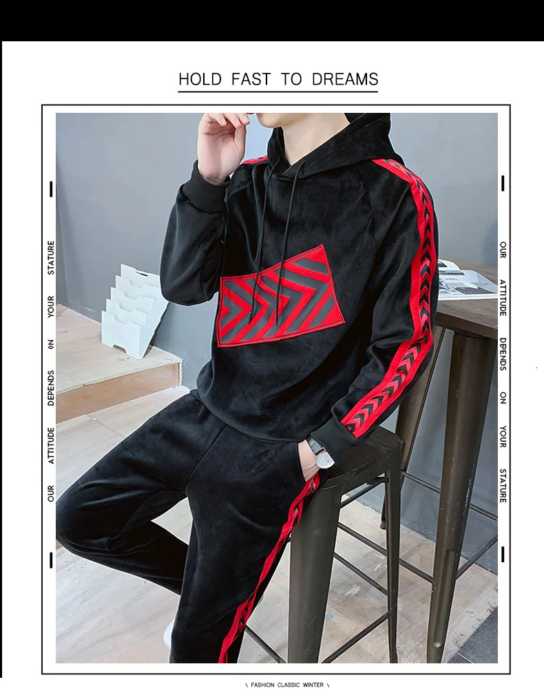 Moda Hombre,, Ropa, комплект с толстовкой, 2 предмета, топ+ штаны, Мужская черная хлопковая толстовка с капюшоном, набор для пары, тренировочный костюм, Mannen, осенняя спортивная одежда