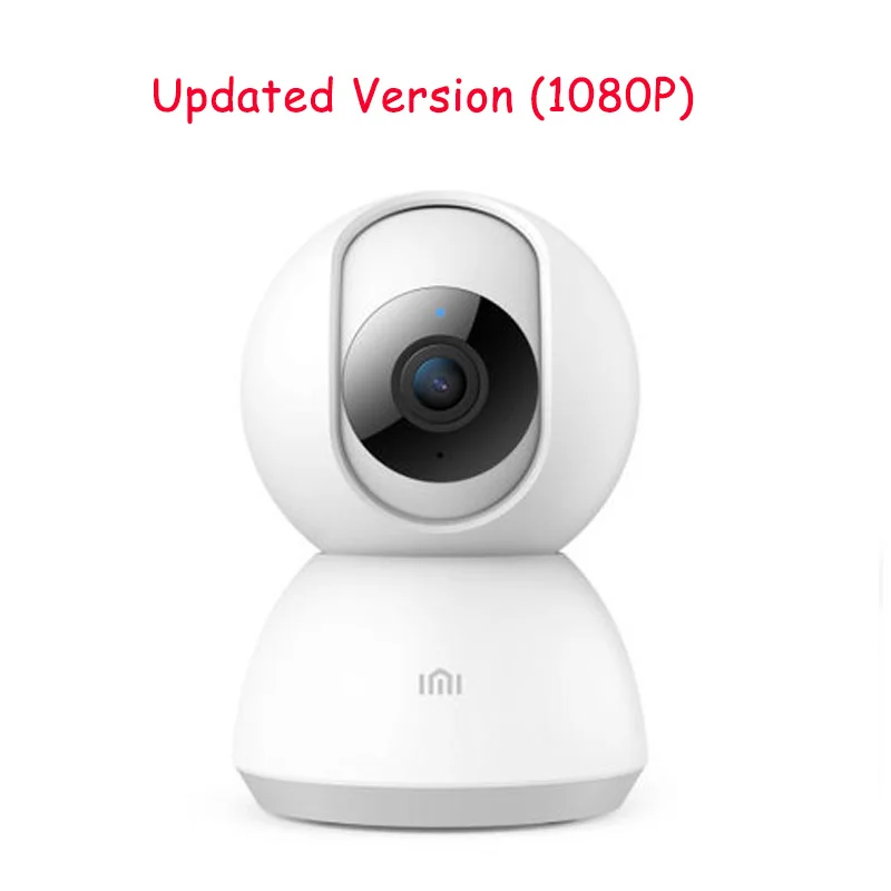 Оригинальная смарт-камера Xiaomi MiJia, 1080 P, 360 градусов, IP камера, ночное видение, домашний Панорамный, Wi-Fi, камера для фото - Цветной: Белый