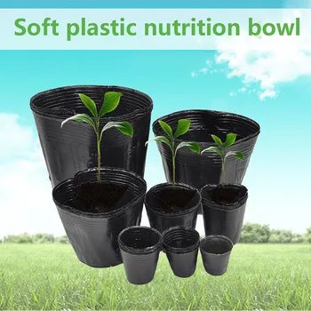 

100PCS Disposable Plant Pot Plastic Flower Pot Nutrition Bowl Seedling Cup Balcony Garden Planter Home Decor Seedling Flowerpot